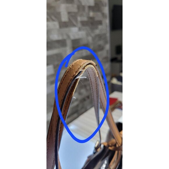 Michael Kors Jet Set Logo Pocket Brown Medium Tote Bag- - Picture 8 of 15